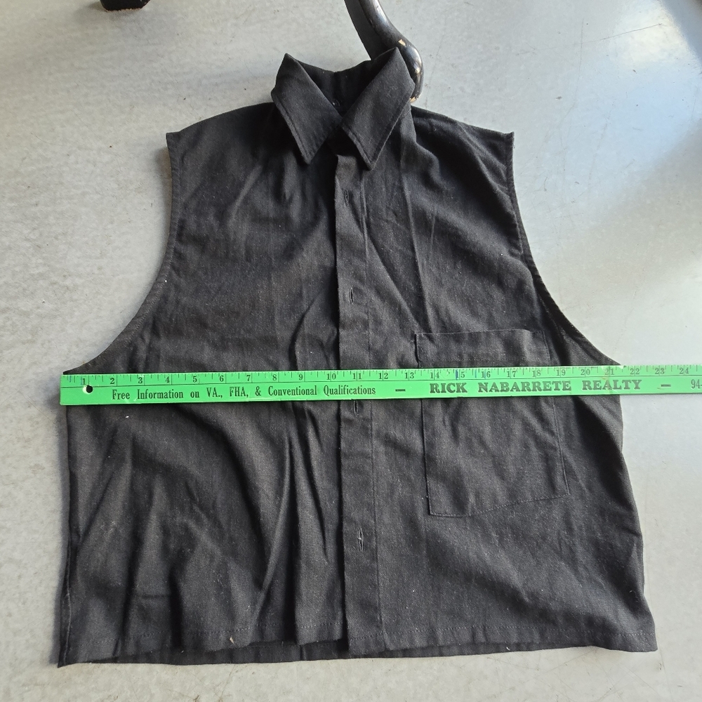 MODUS VIVENDI linen pants and top set black, sz M - Picture 12 of 15